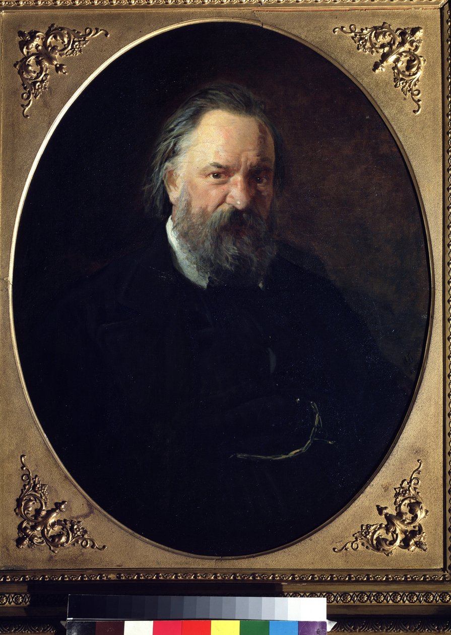 ""Portrett av forfatteren Alexander Herzen (Alexandre Hertzen) (1812-1870)"" Maleri av Nikolai Nikolayevich Ge (homofil) (1831-1894) 1867 State Tretyakov Gallery, Moskva av Nikolai Nikolajevitch Gay