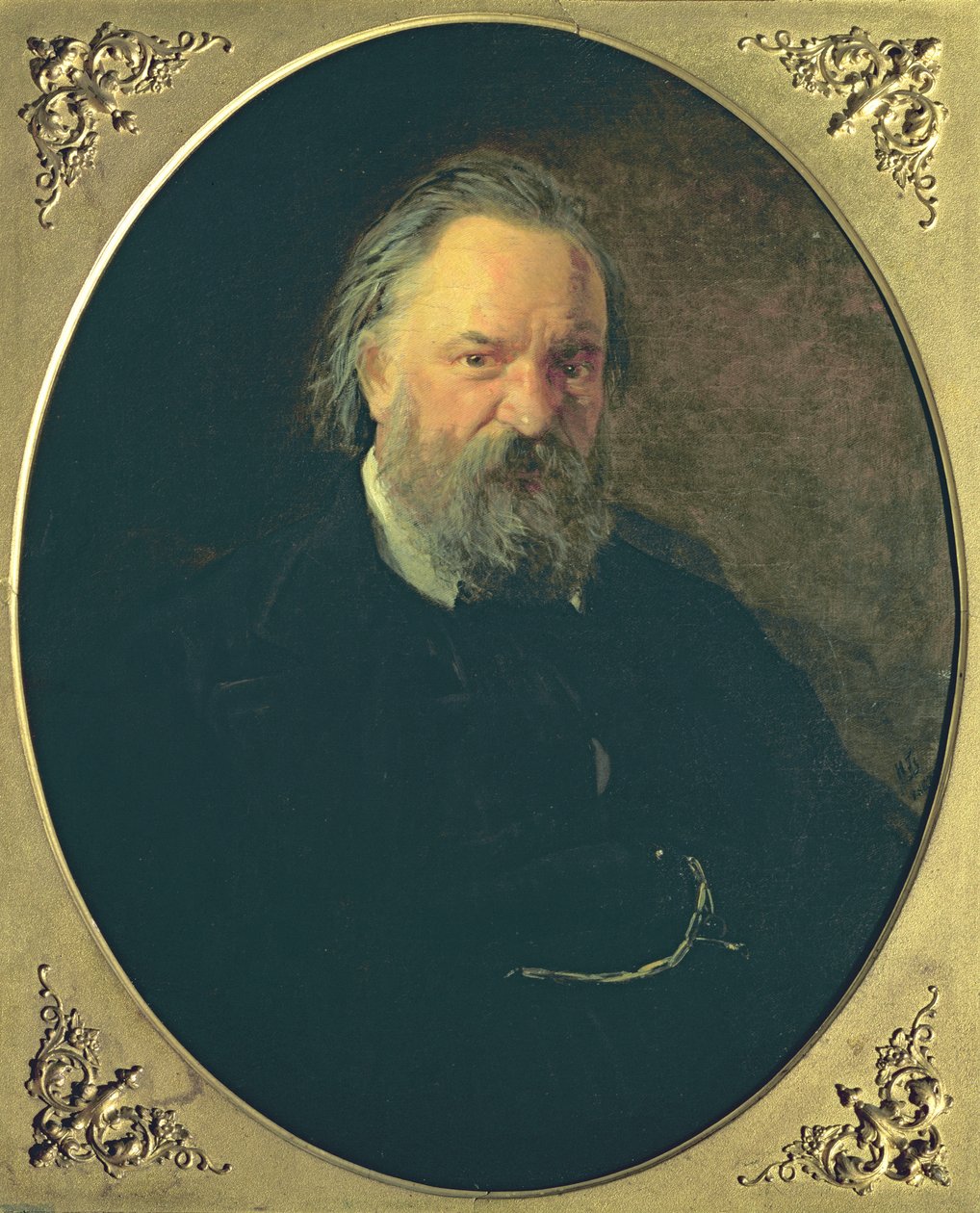 Portrett av Aleksandr Ivanovich Hearts (1812-70), 1867 av Nikolai Nikolajevitch Gay