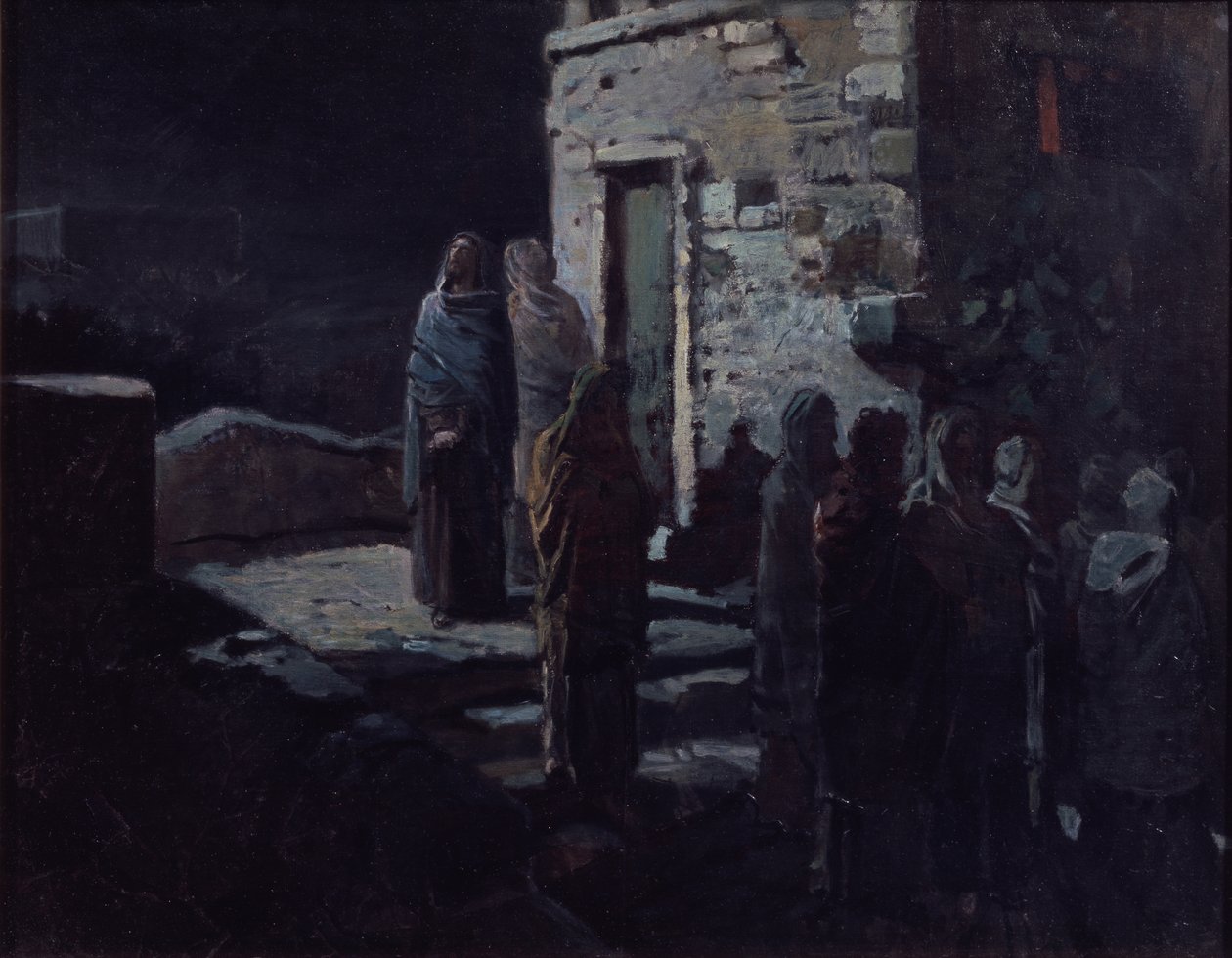 Kristus etter det siste måltid i Getsemane, 1888 av Nikolai Nikolayevich Ge