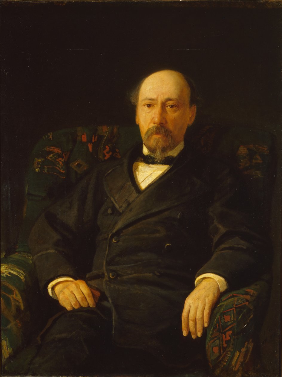 Portrett av poeten Nikolai Nekrasov 1821-1877, 1872 av Nikolai Nikolayevich Ge