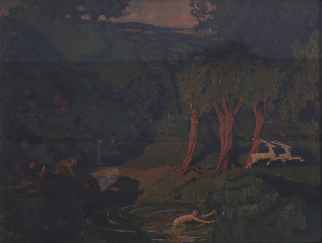 Pan og Nymph Syrinx av Nikolai Pavlovich Ulyanov
