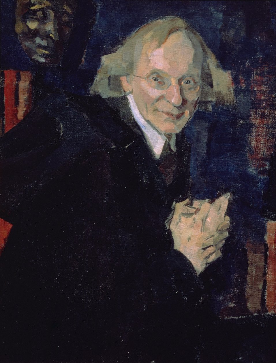 Portrett av poeten Vyacheslav Ivanovich Ivanov (1866-1949) ca. 1920 (olje på lerret) av Nikolai Pavlovich Ulyanov