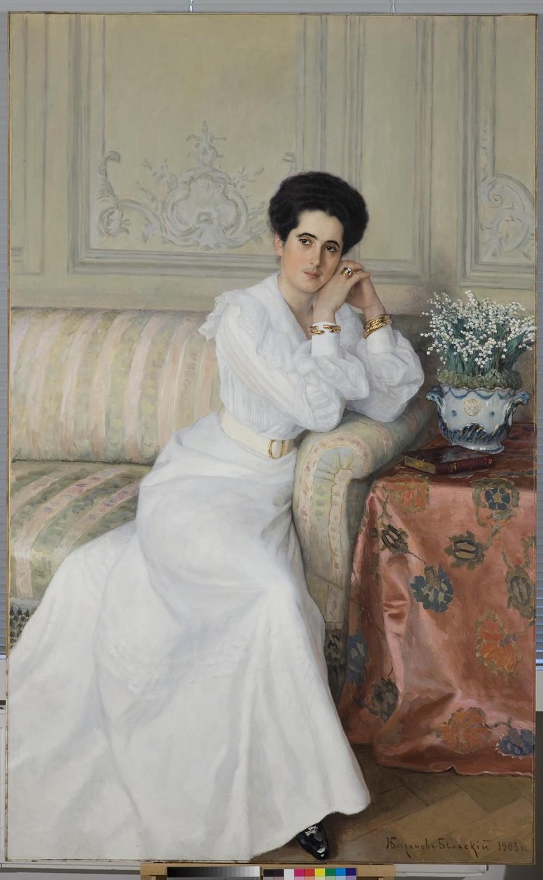 Portrett av grevinne Darya Mikhaylovna Gorchakova, født Bibikova, 1903 av Nikolai Petrovich Bogdanov Belsky