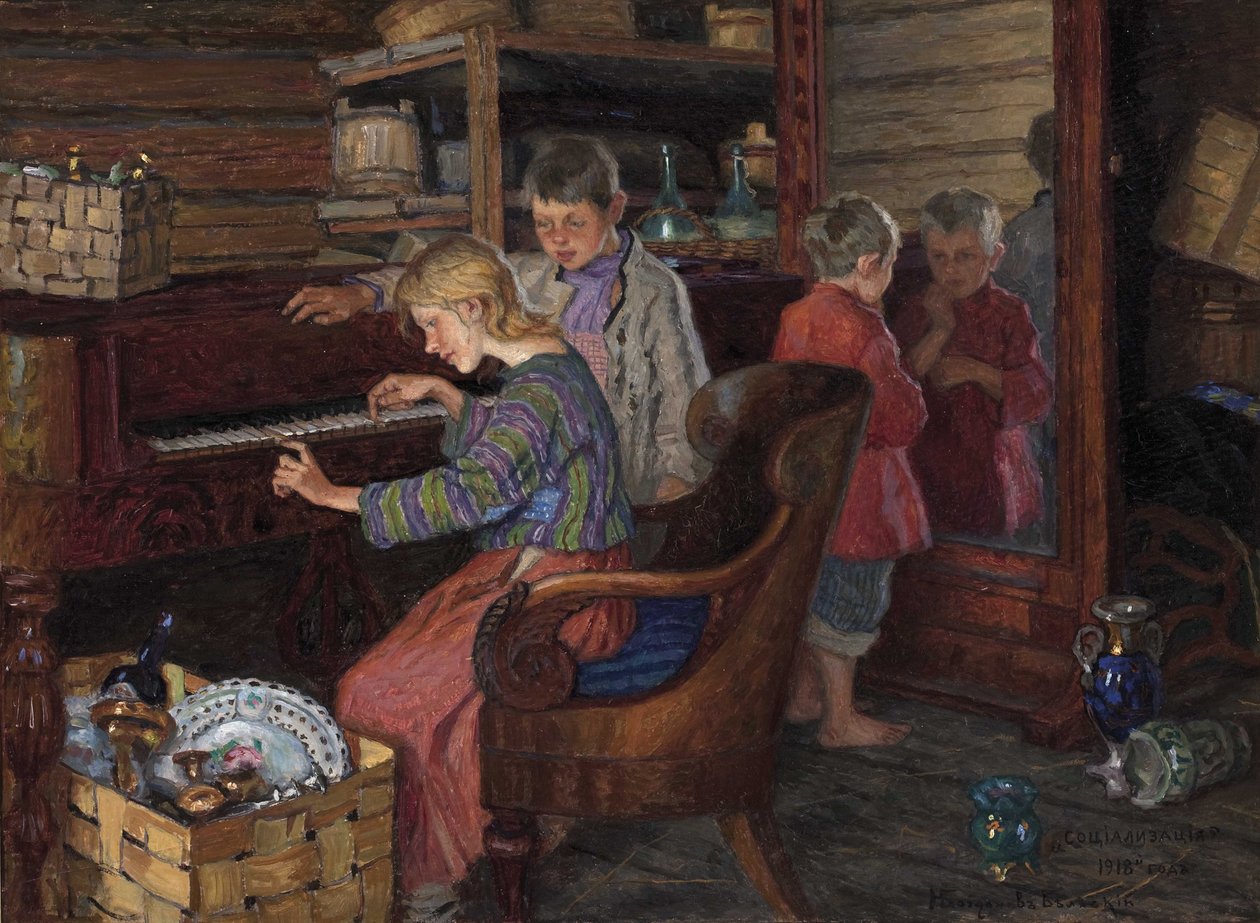 Sosialiseringen, 1918 av Nikolai Petrovich Bogdanov Belsky