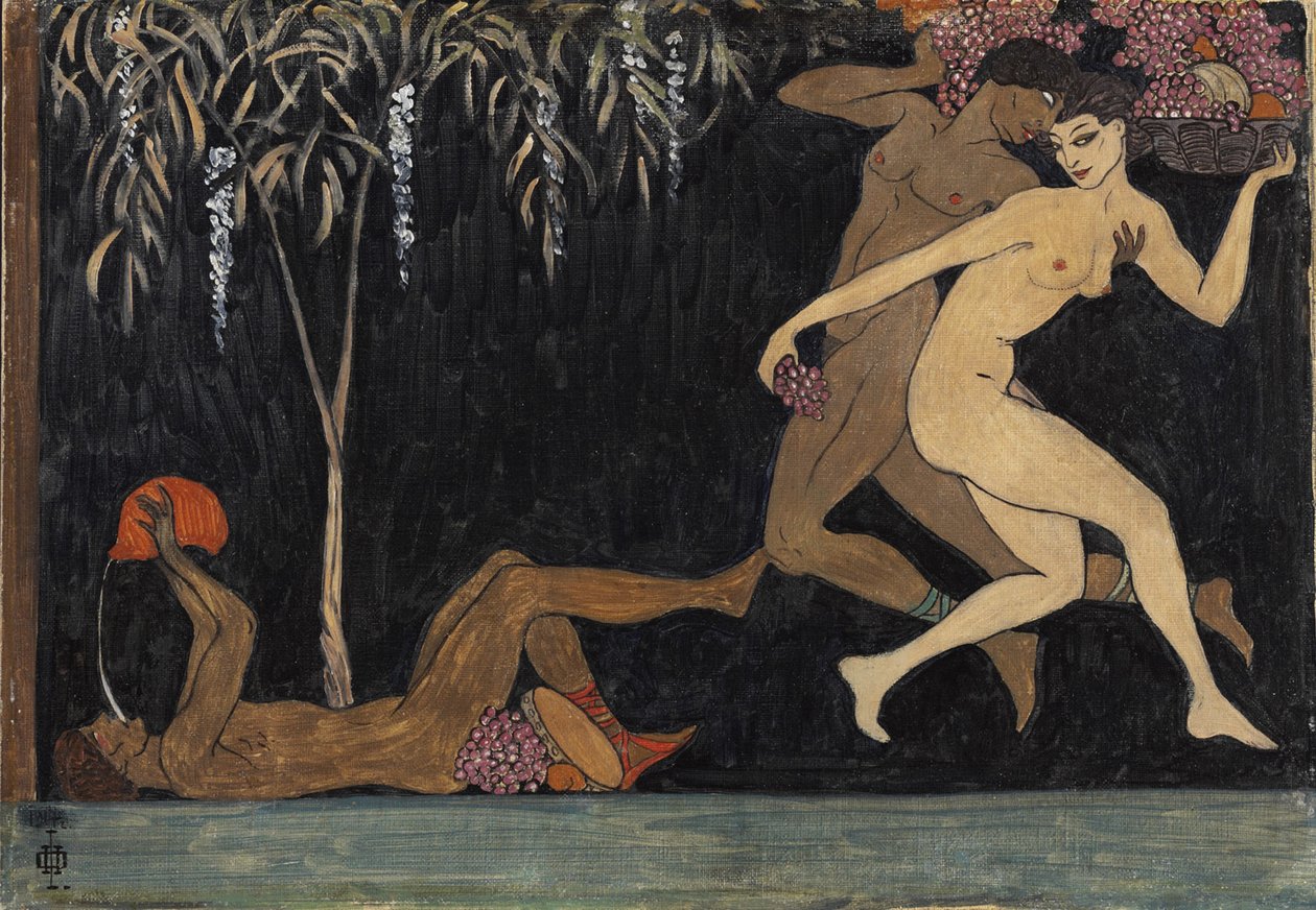 Bacchanal Scene, 1914 av Nikolai Petrovich Feofilaktov
