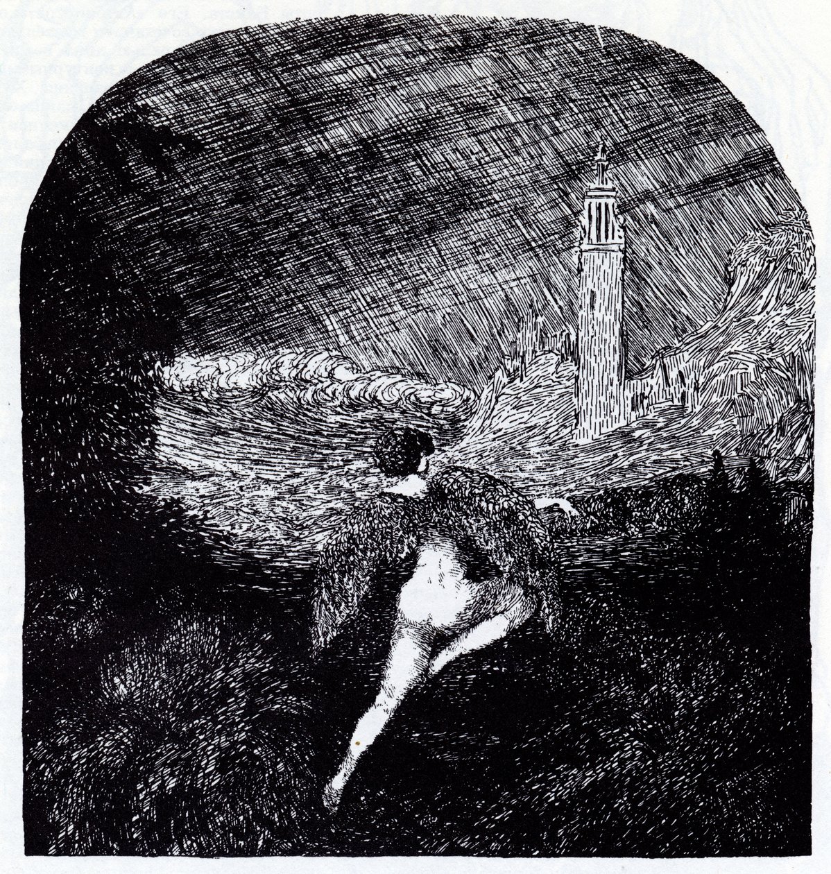 Romantikk. Symbolistisk magasin Vesy The Balance, 1905 av Nikolai Petrovich Feofilaktov