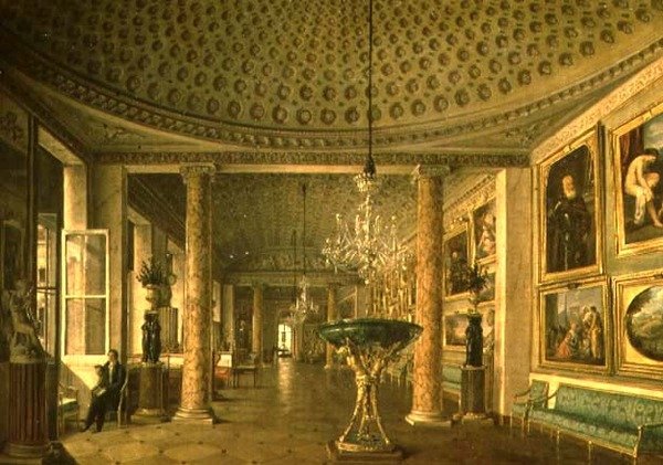 Bildegalleriet i Stroganov-palasset, St. Petersburg av Nikolai Stepanovich Nikitin