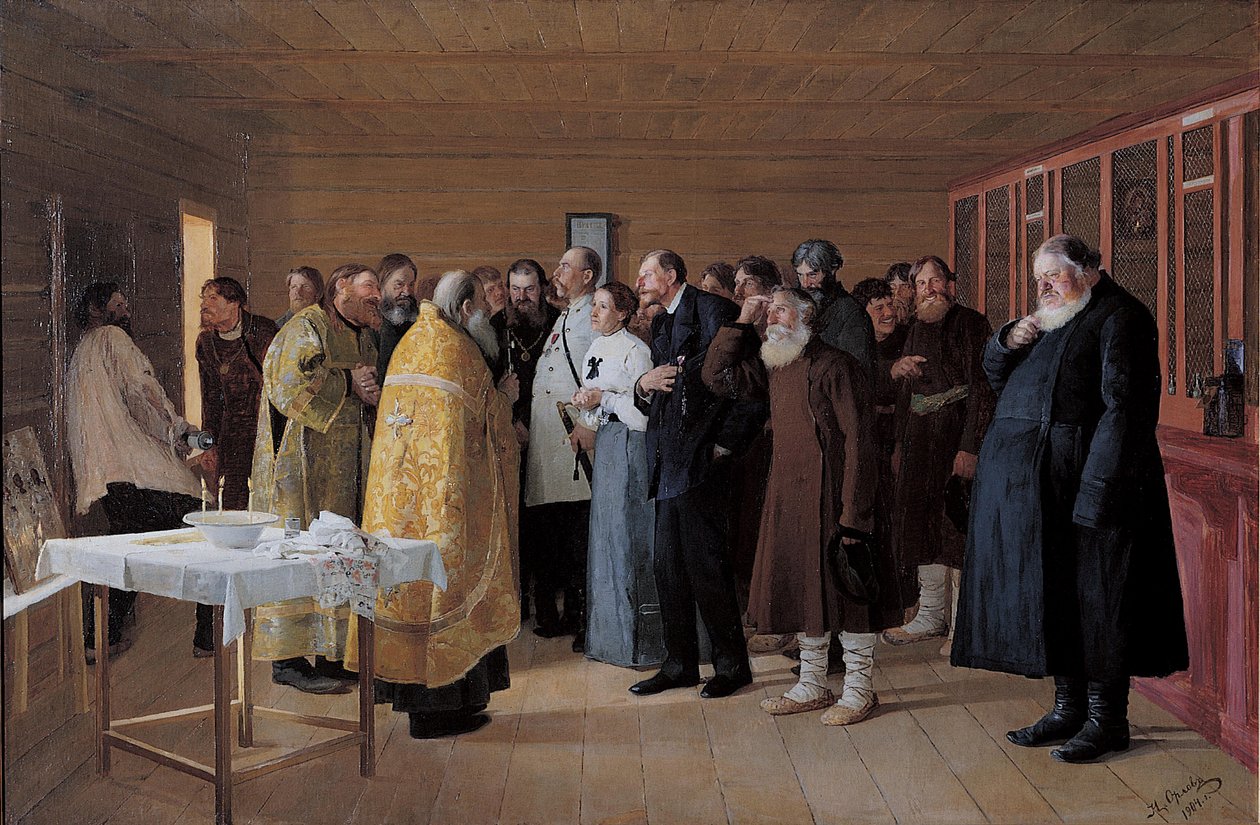 Innvielsen av Vodka-butikken, 1904 av Nikolai Vasilievich Orlow