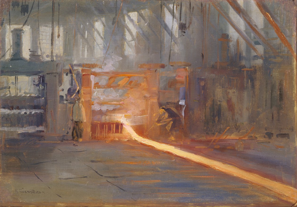 På Chusovoy metallurgiske anlegg av Nikolaj Alekseevich Kasatkin