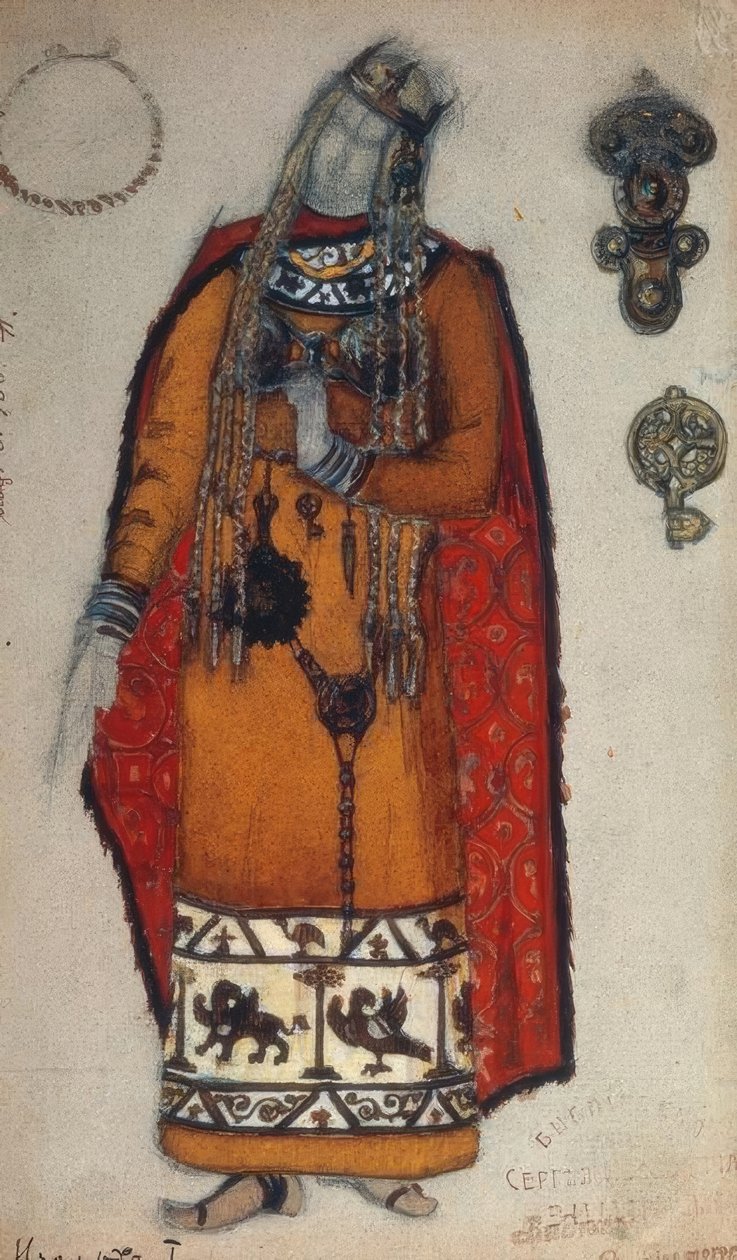 Wagner, Isolde / Figur av Roerich av Nikolai Konstantinowitsch Roerich
