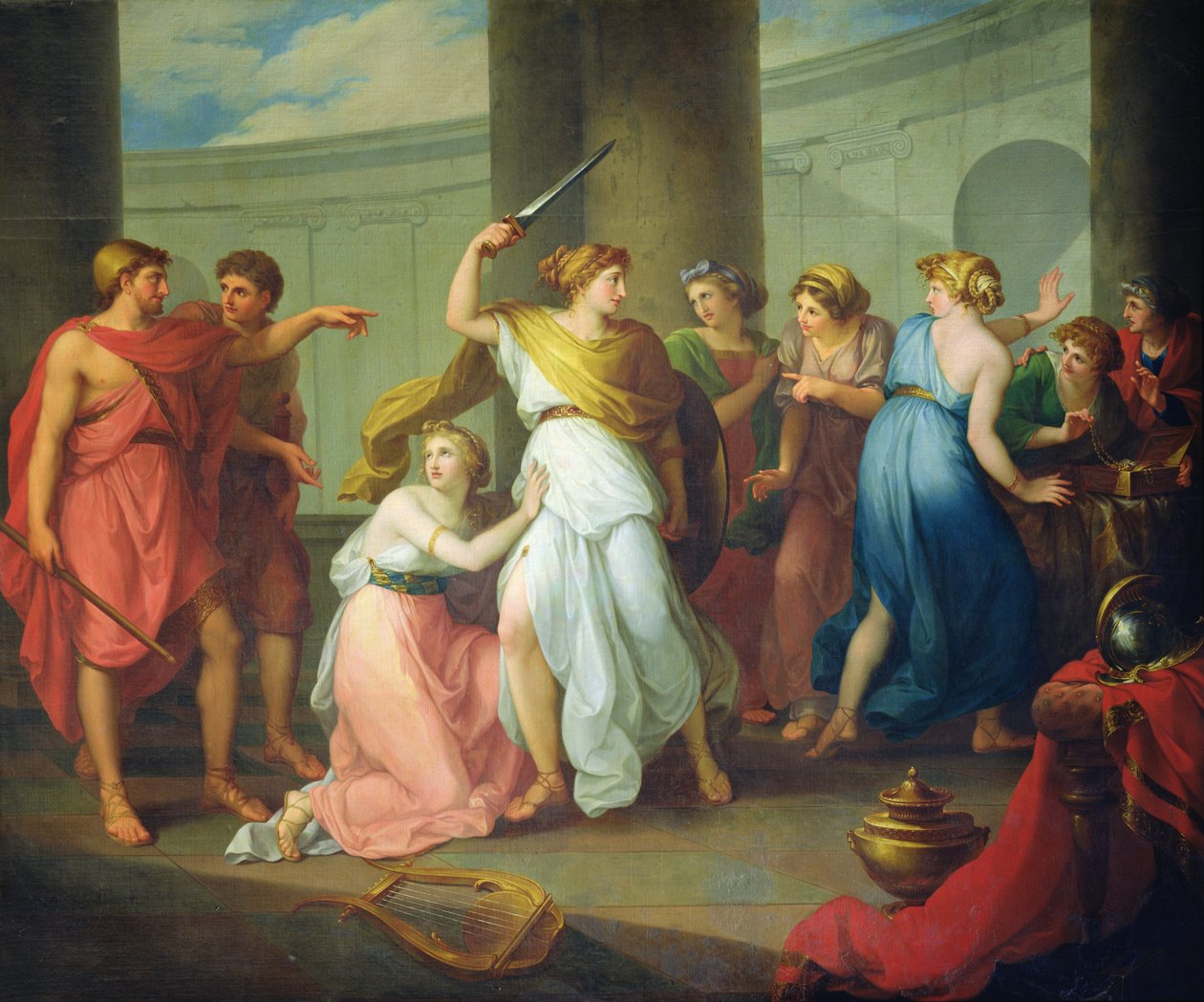 Akilles anerkjent, 1799 av Nikolay Ivanovich Argunov