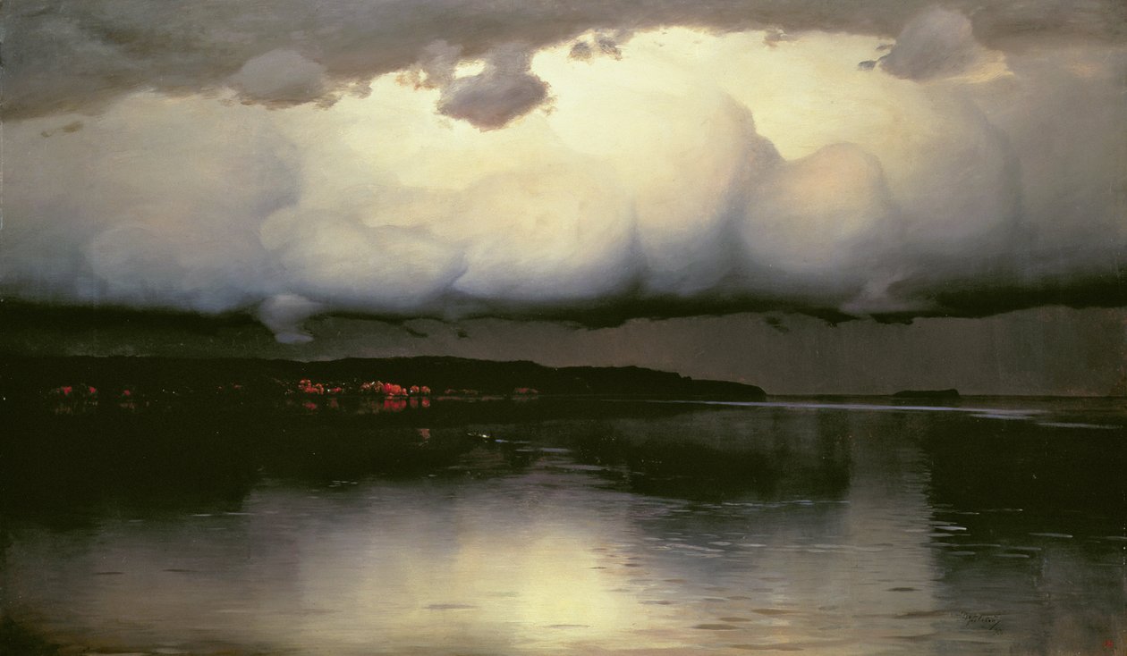 Det ble stille, 1890 av Nikolay Nikanorovich Dubovskoy