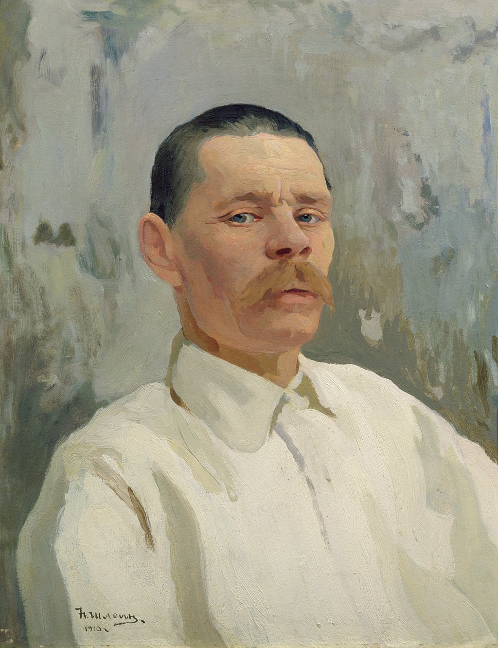 Portrett av Maxim Gorky (1868-1939) 1910 (olje på lerret) av Nikolay Pavlovich Shlein