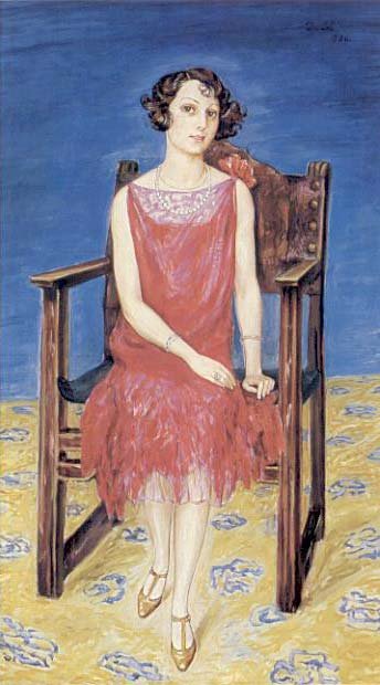 Portrett av Mrs. Eva Bonnier av Nils von Dardel