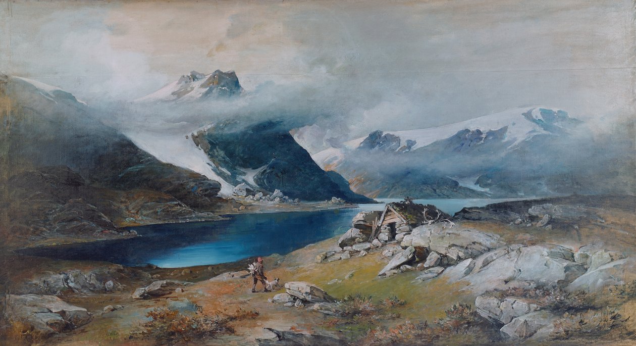 Høyt fjell av Nils Bergslien