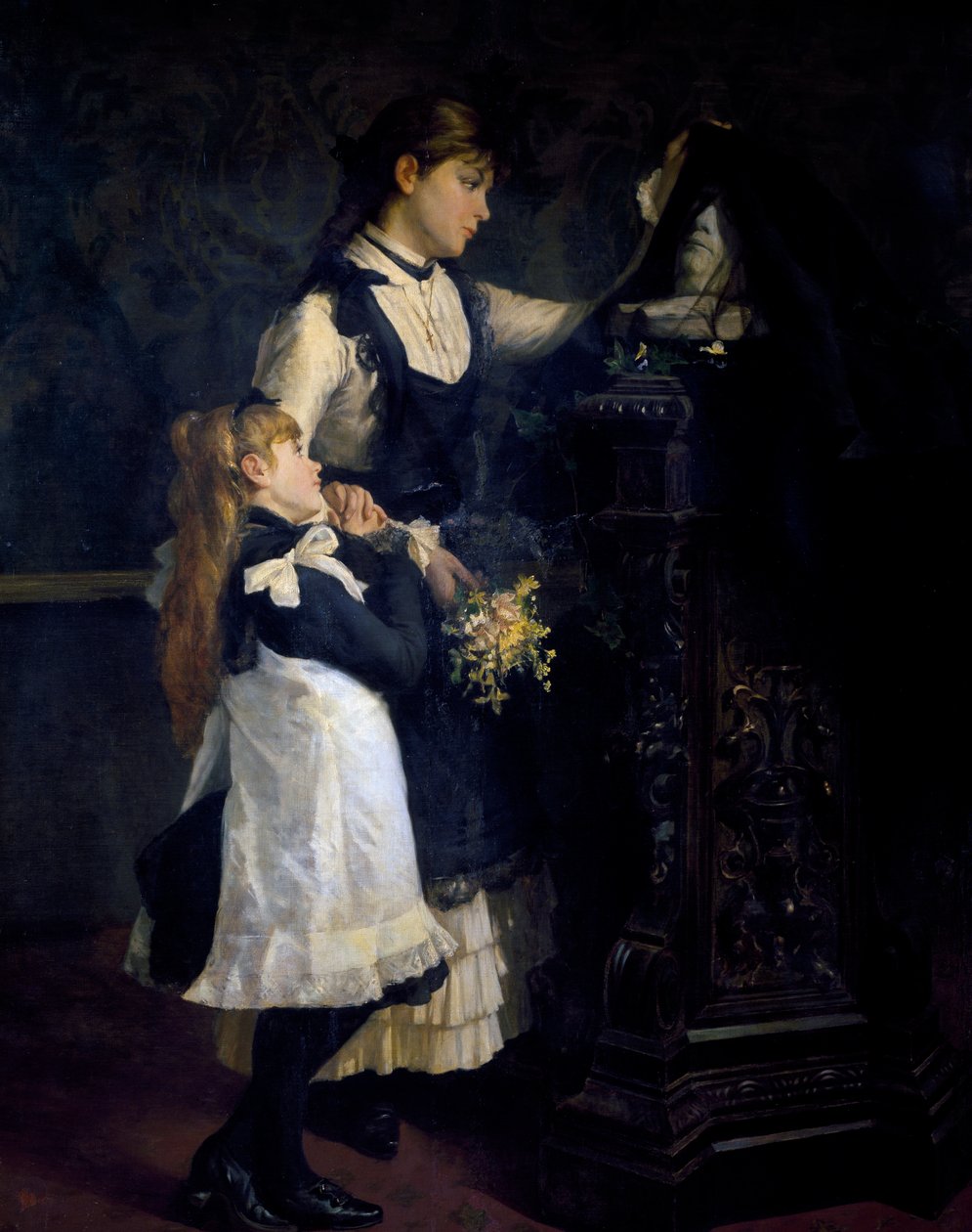Foreldreløse, maleri av Nino Carnevali (1849-etter 1912) av Nino Carnevali