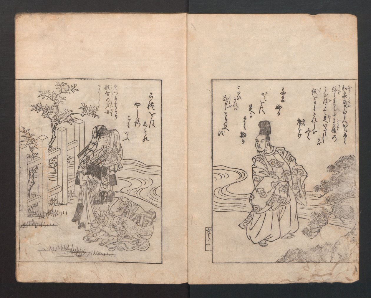 Bildebok: Camellia Ehon Himetsubaki, 1745., 1745. av Nishikawa Sukenobu