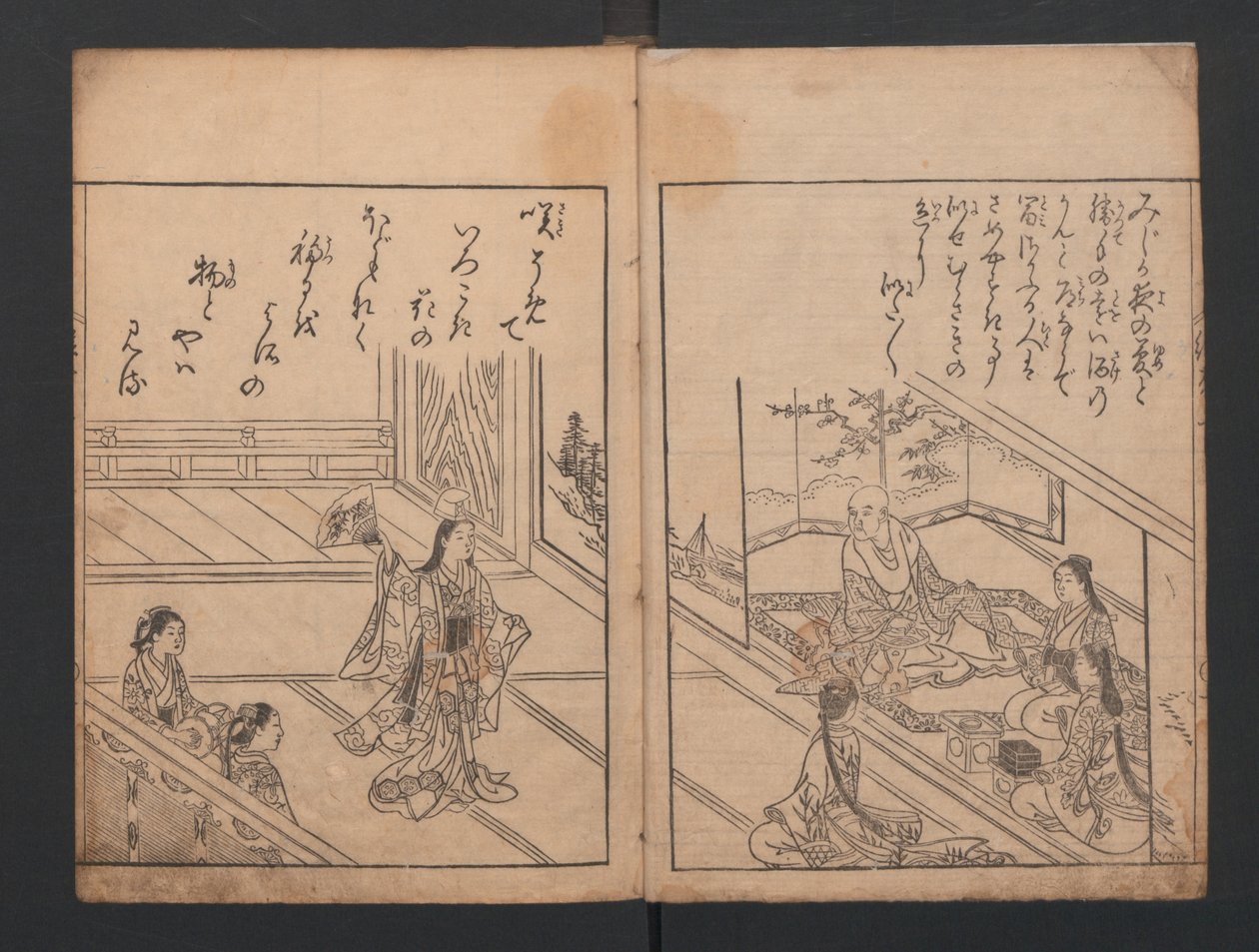 Bildebok: Tusenårsfjellet Ehon Chitose-yama, 1740., 1740. av Nishikawa Sukenobu