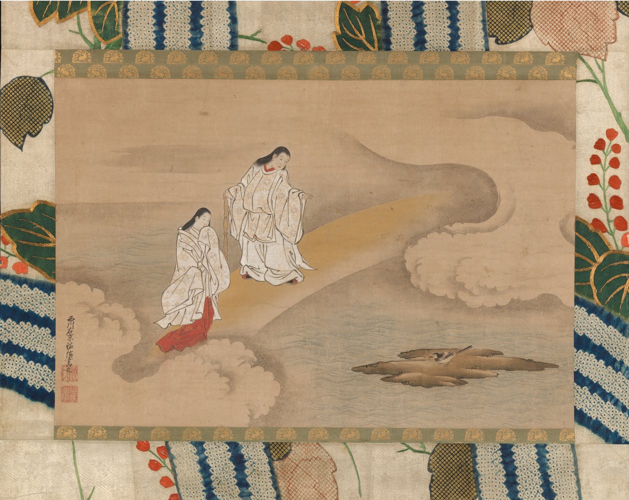 Guden Izanagi og gudinnen Izanami, 1700-tallet. av Nishikawa Sukenobu