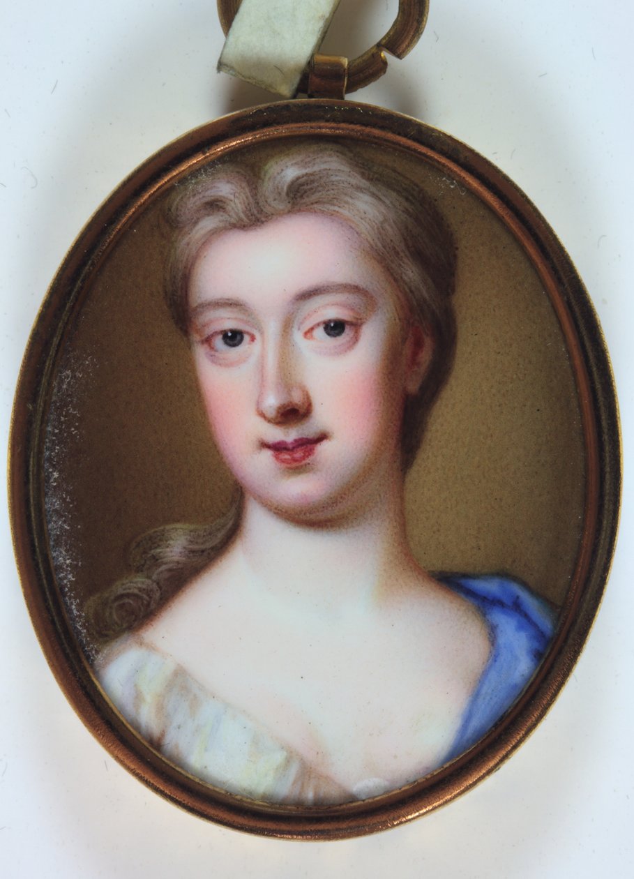 Lady Henrietta Cavendish Holles Harley (emalje på gull) av Noah or Seeman Abraham (fl.1751) (attr.to) Seaman