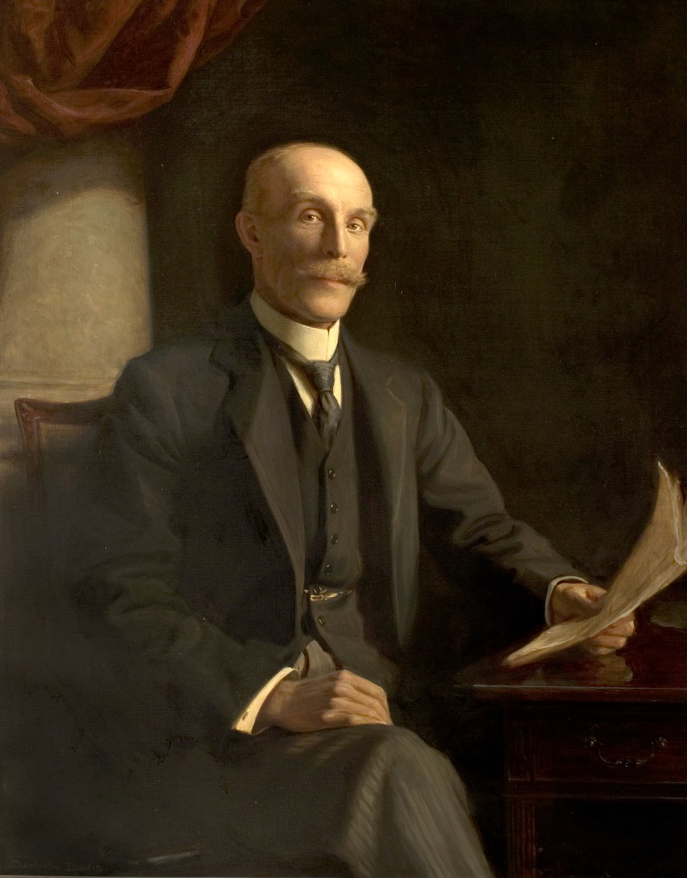 Sir John T. McCraith, JP (olje på lerret) av Noel Denholm Davis
