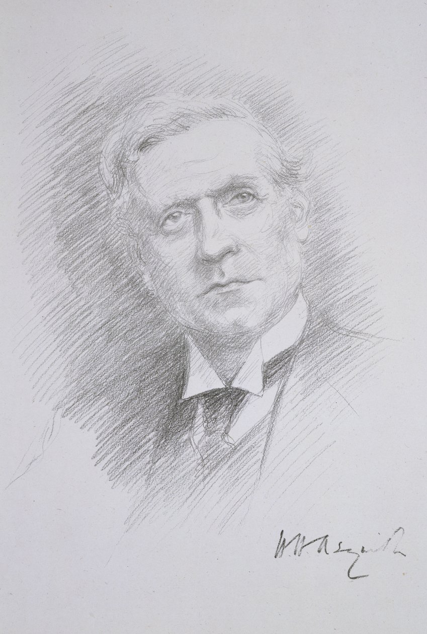 Portrett av Herbert Henry Asquith (1881-1947), fra et album på Entente Cordiale, 1909 av Noel Dorville