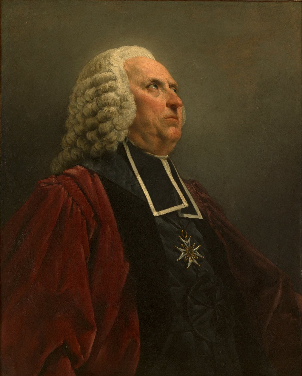 Portrett av forfatteren Louis-Sébastien Mercier 1740-1814, ca. 1763. av Noel Halle