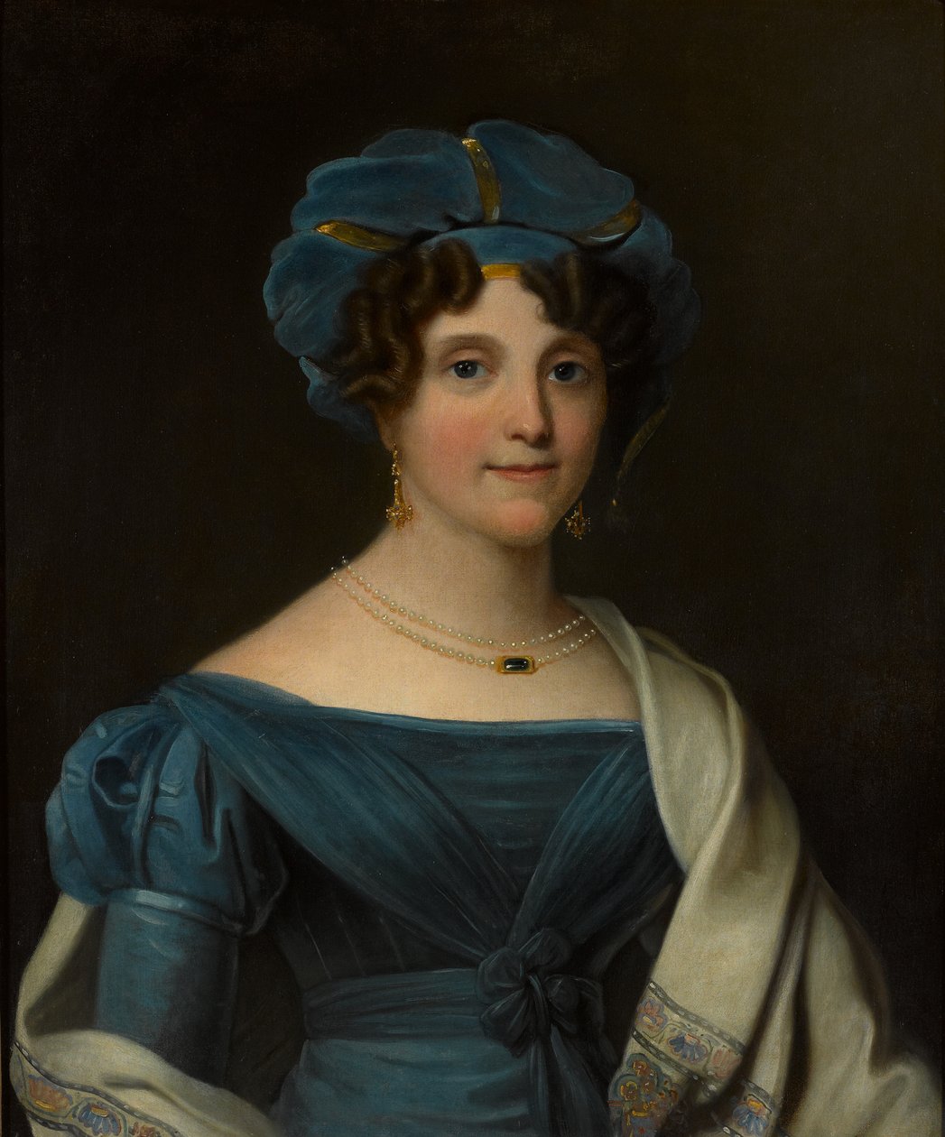 Lady Nicolls, kone til generalmajor Sir Jaspar Nicolls KCB, 1827 ca. av Noel Norman Carter