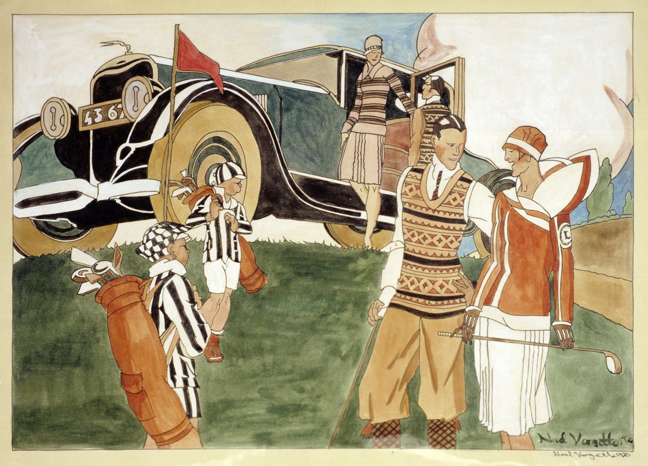 Mote og bilkjøring, 1920 av Noel Vargetta