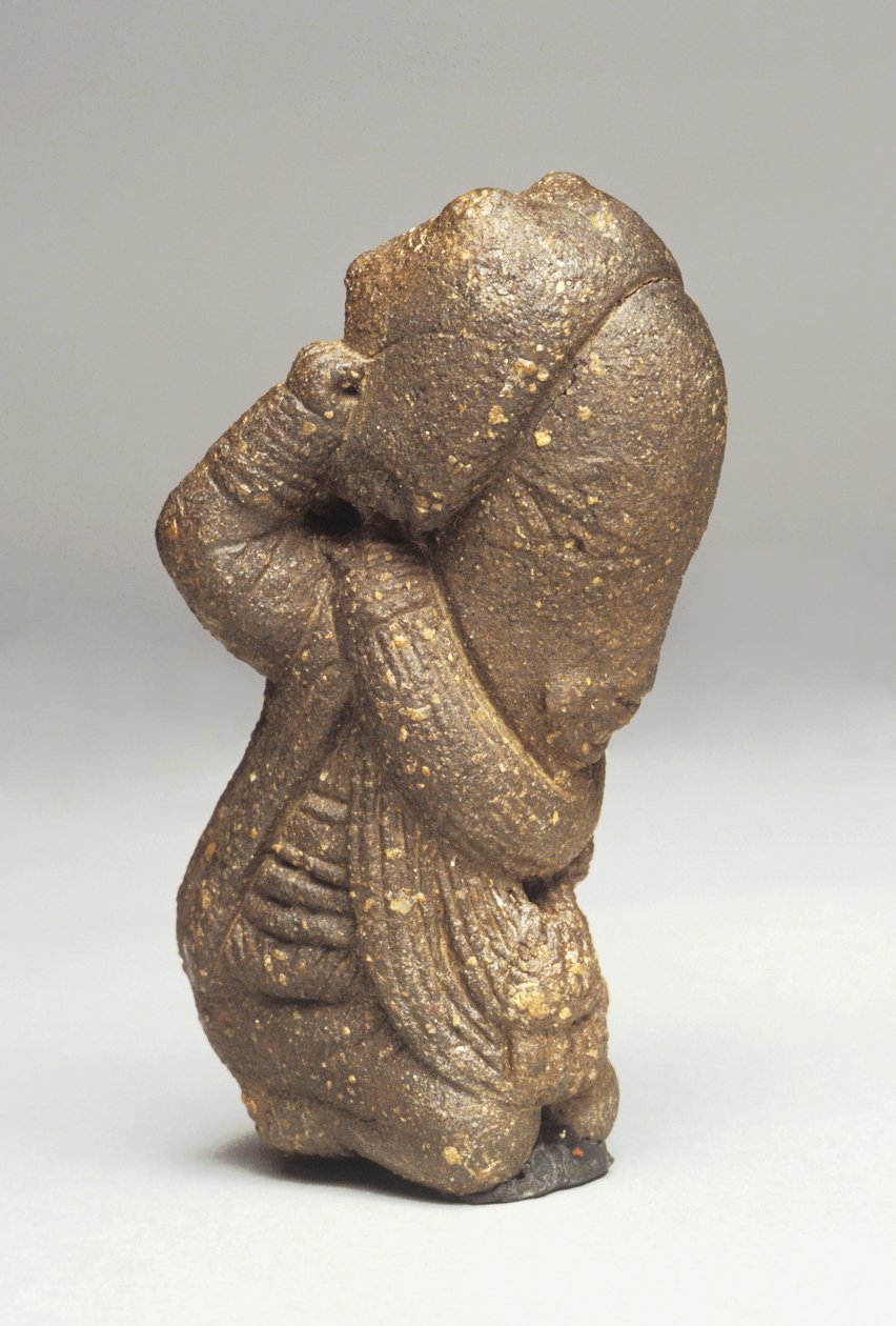 Knælende mann, ca. 800 f.Kr.-200 e.Kr. (terrakotta) av Nok Culture