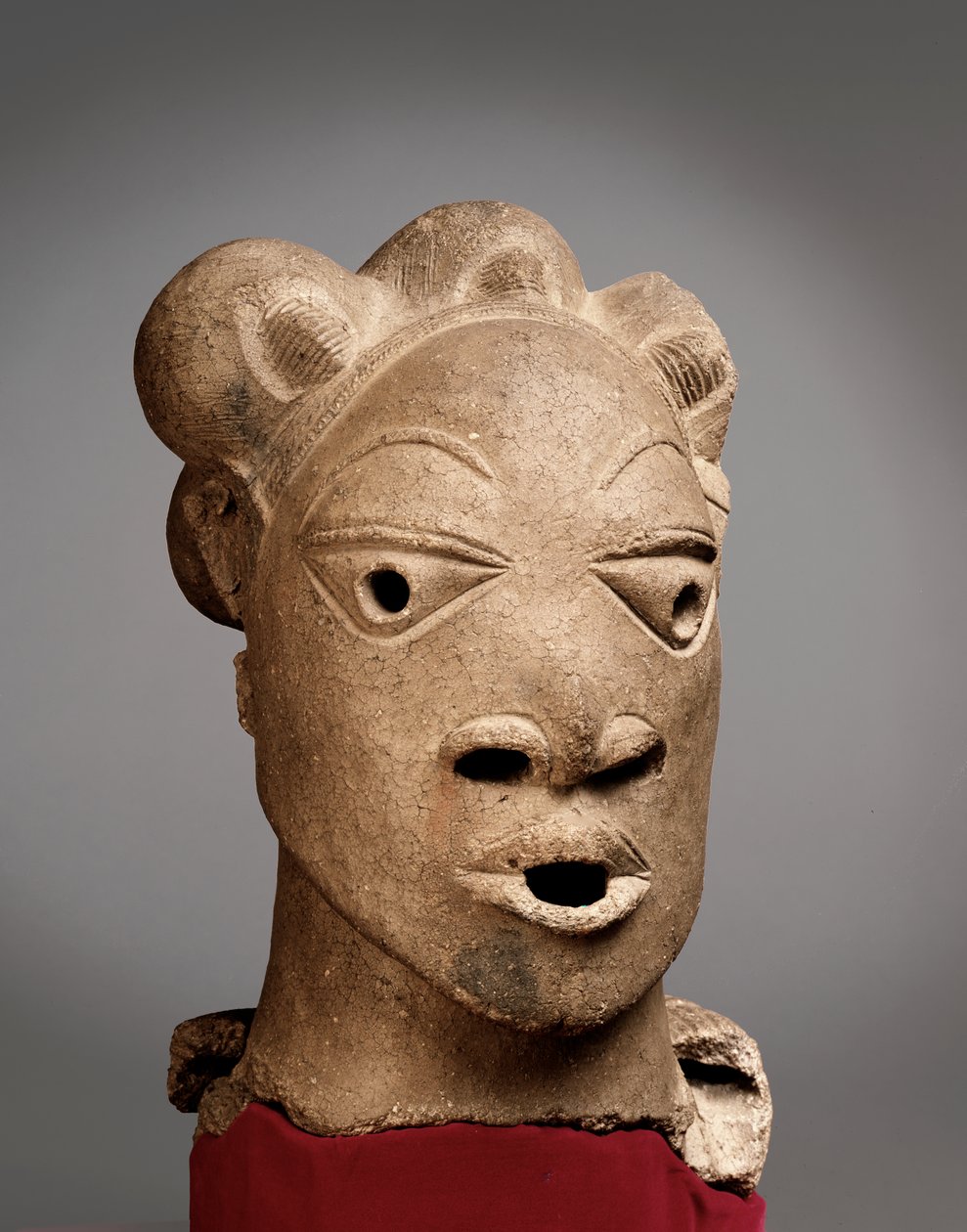 Leder fra Rafin Kura, Nigeria, 500 f.Kr. – 200 e.Kr. (terrakotta) av Nok Culture