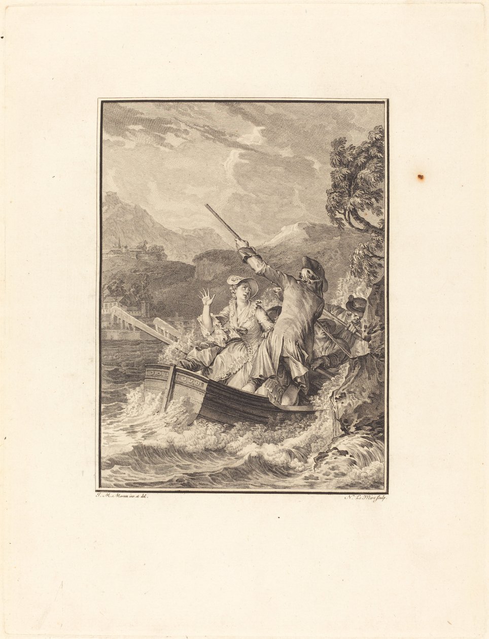 Barken av Noël Le Mire after Jean Michel Moreau