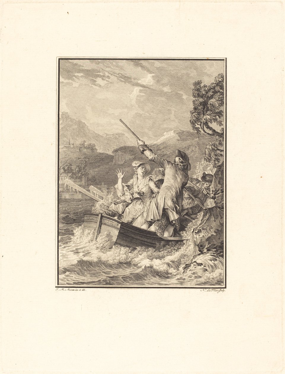 Barken av Noël Le Mire after Jean Michel Moreau