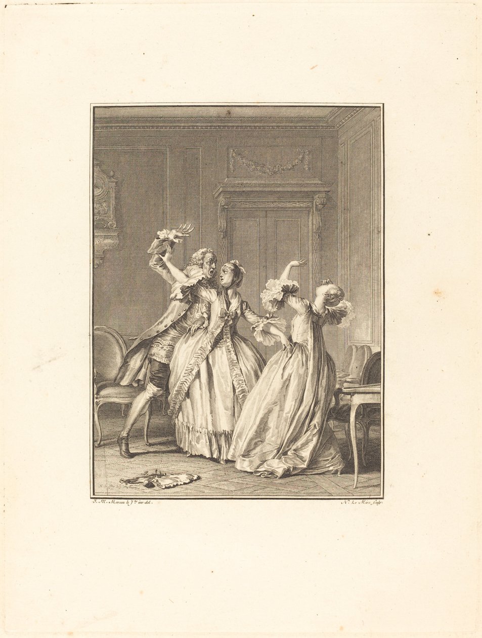 Belgen av Noël Le Mire after Jean Michel Moreau