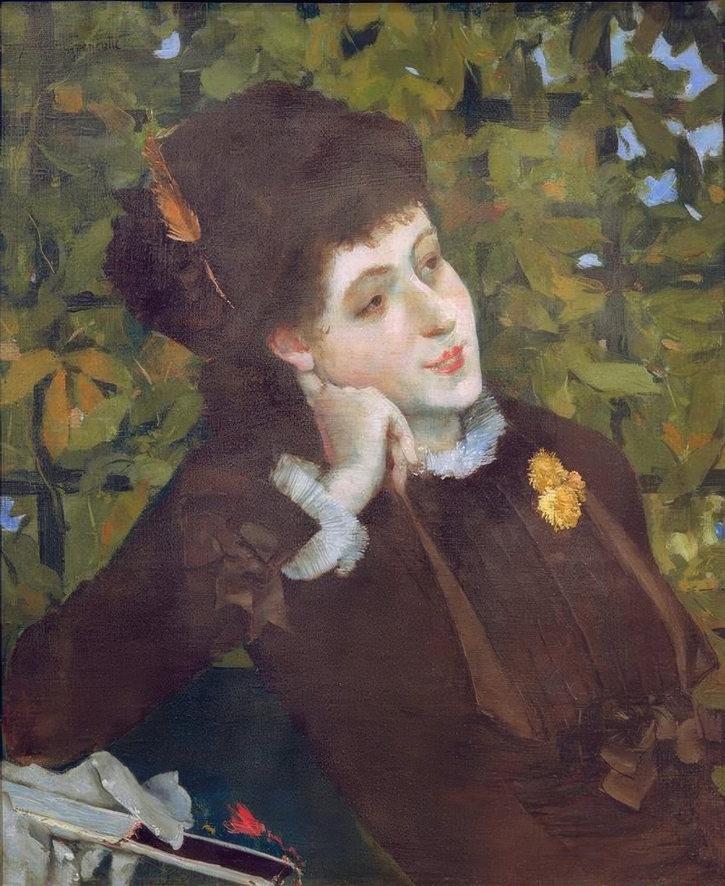 Portrett av en kvinne (Berthe Morisot) av Norbert Goeneutte