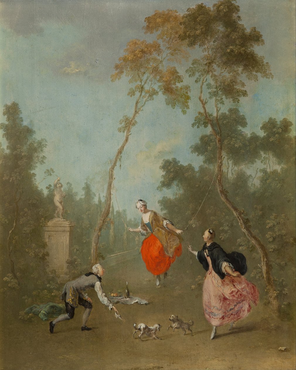 Lady on a Swing av Norbert Joseph Carl Grund