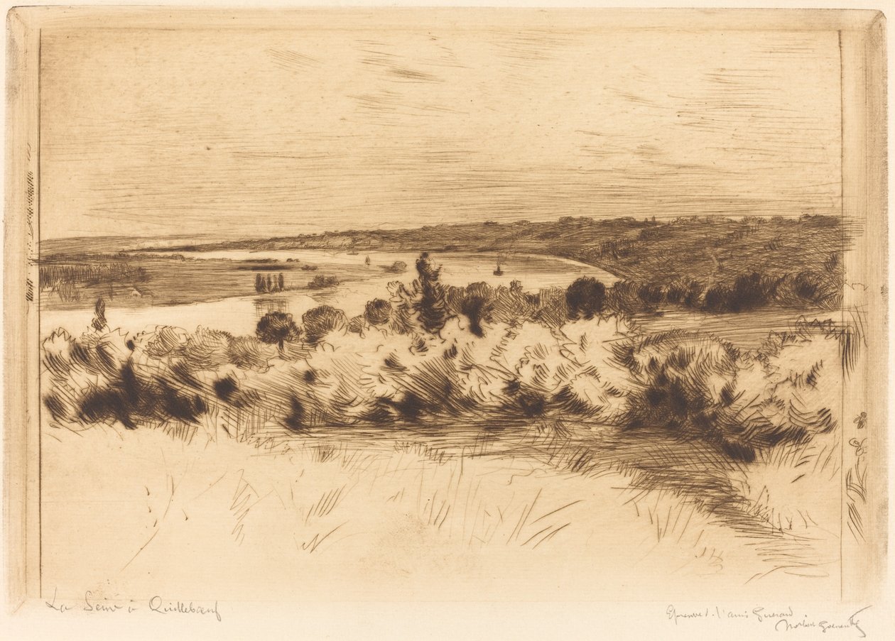 Seinen ved Quilleboeuf av Norbert Goeneutte