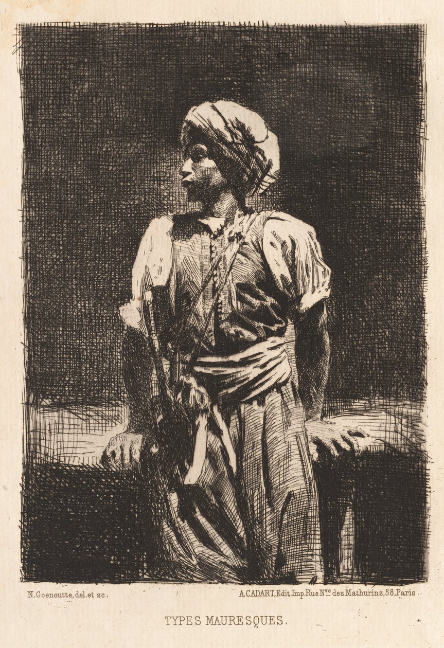 mauriske typer, 1875. av Norbert Goeneutte