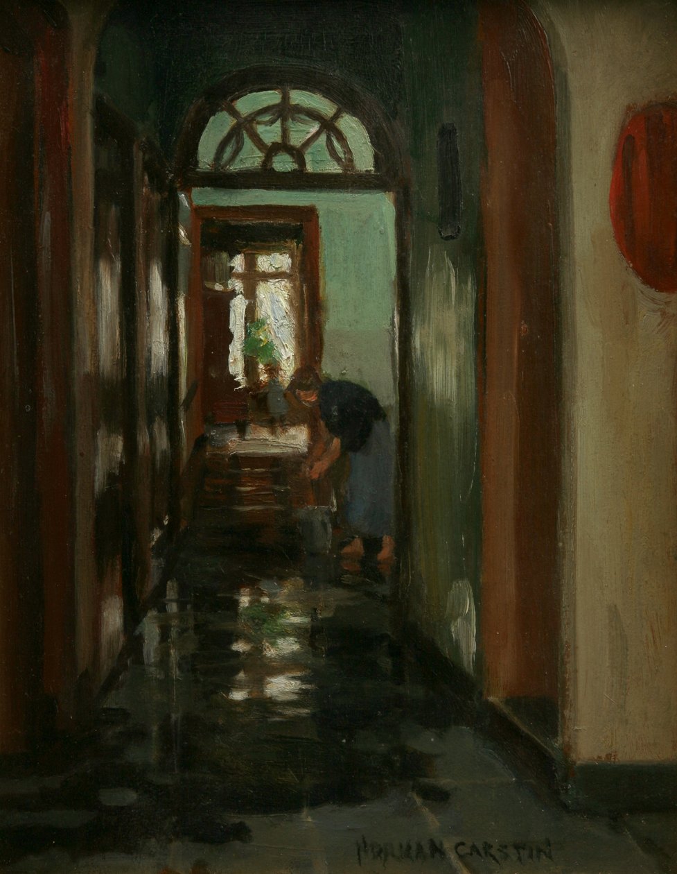 Lørdag - En innvendig utsikt over Garstins hjem av Norman Garstin