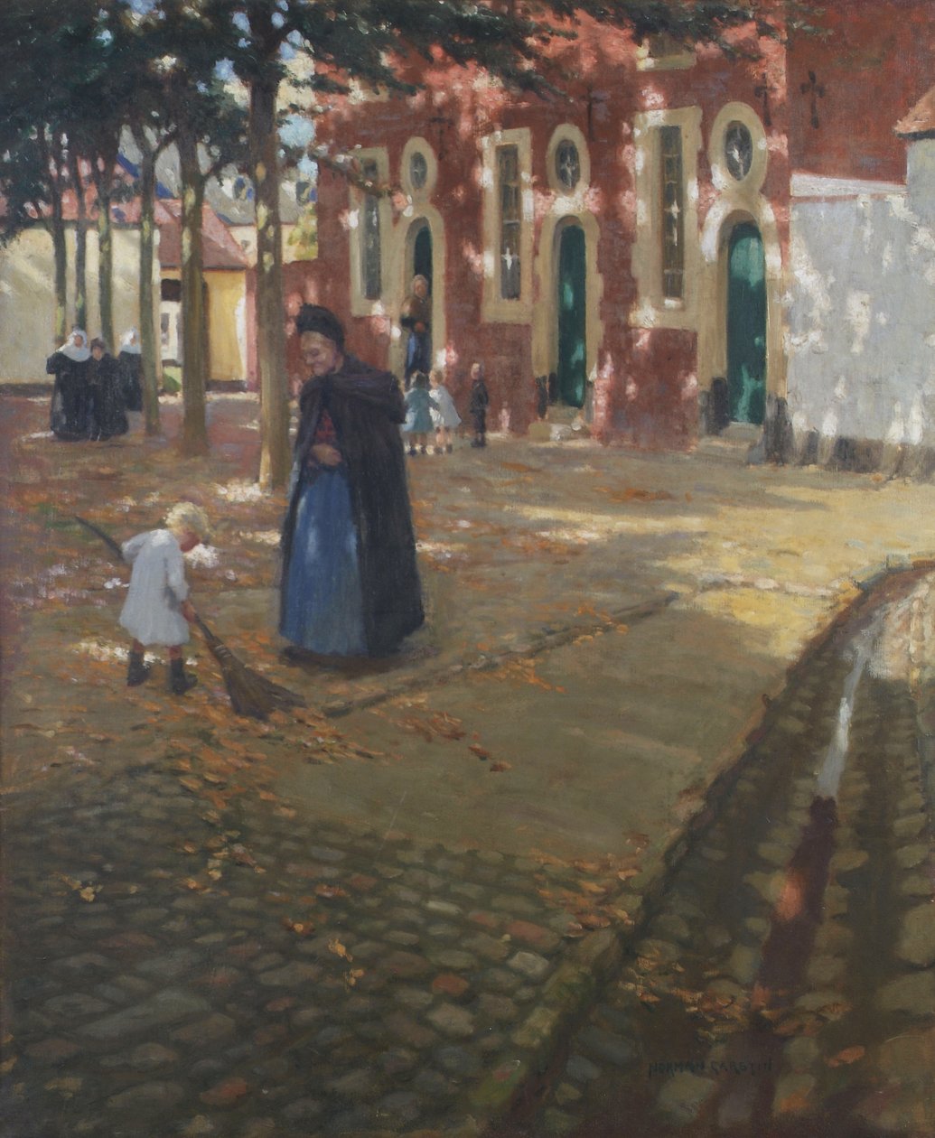 Solskinn i Beguinage av Norman Garstin