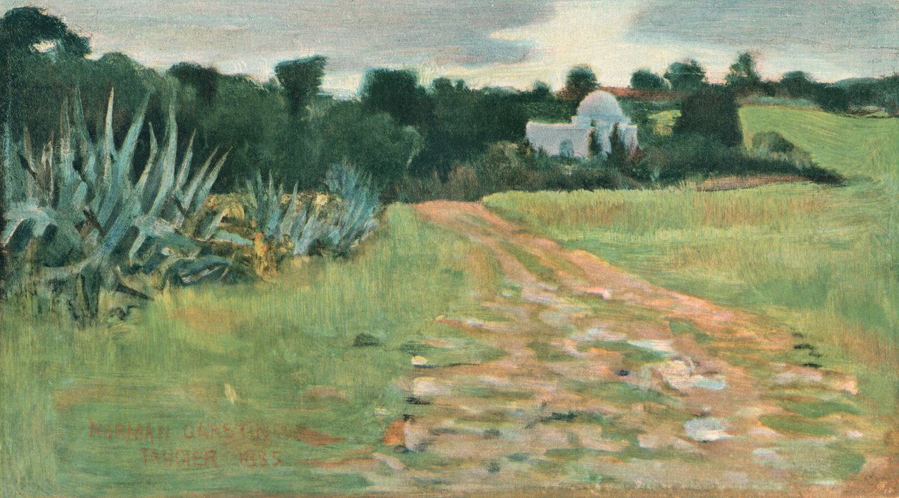 Saints House and Field, Tanger, 1885 av Norman Garstin
