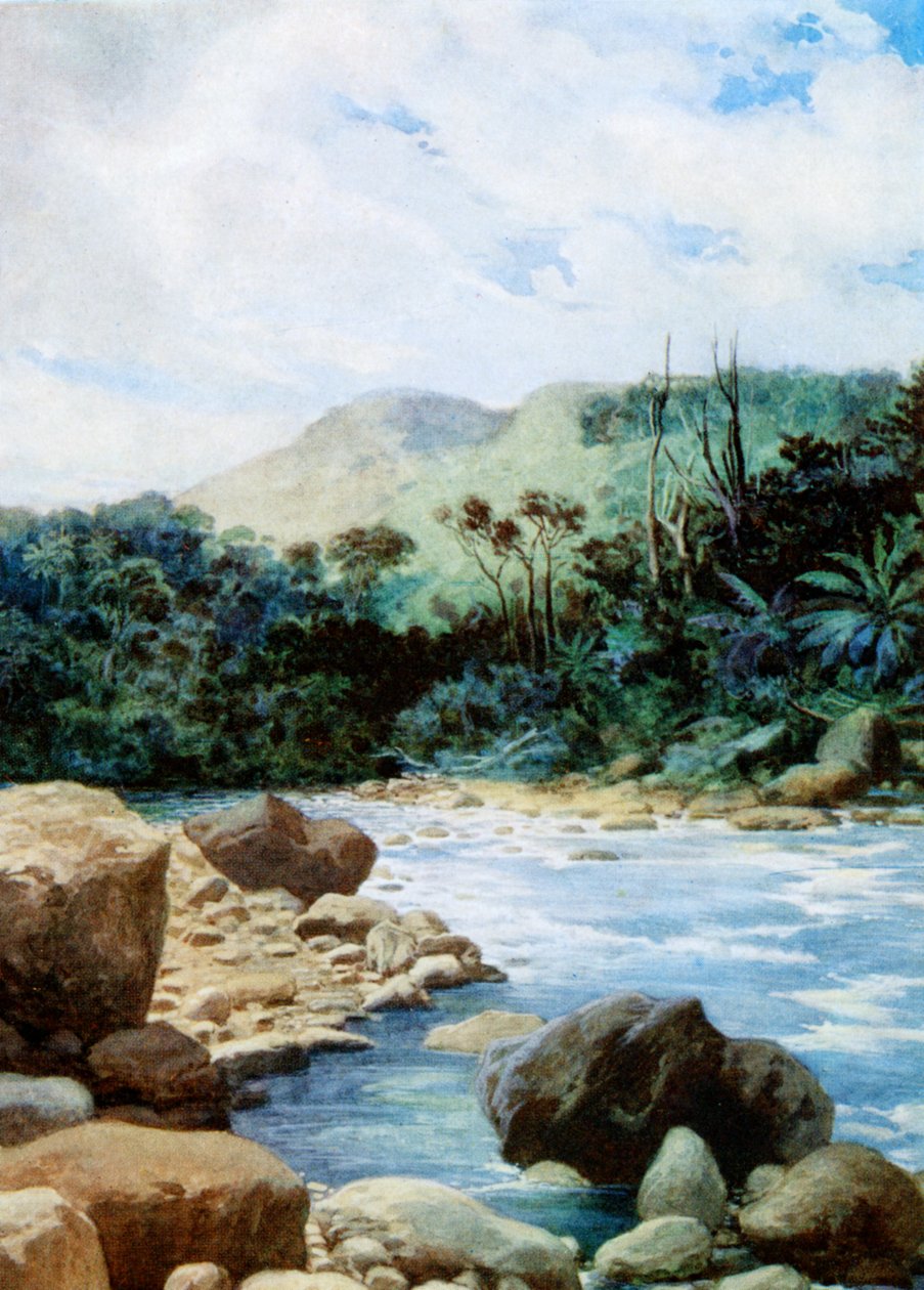 Landskap i Eromanga, New Hebrides, 1908 av Norman Hardy