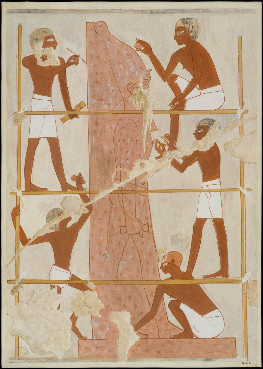 Billedhuggere på jobb, Rekhmires grav av Norman de Garis Davies