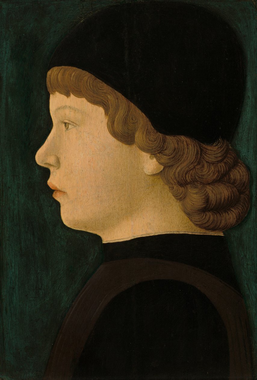 Profilportrett av en gutt av North Italian 15th Century