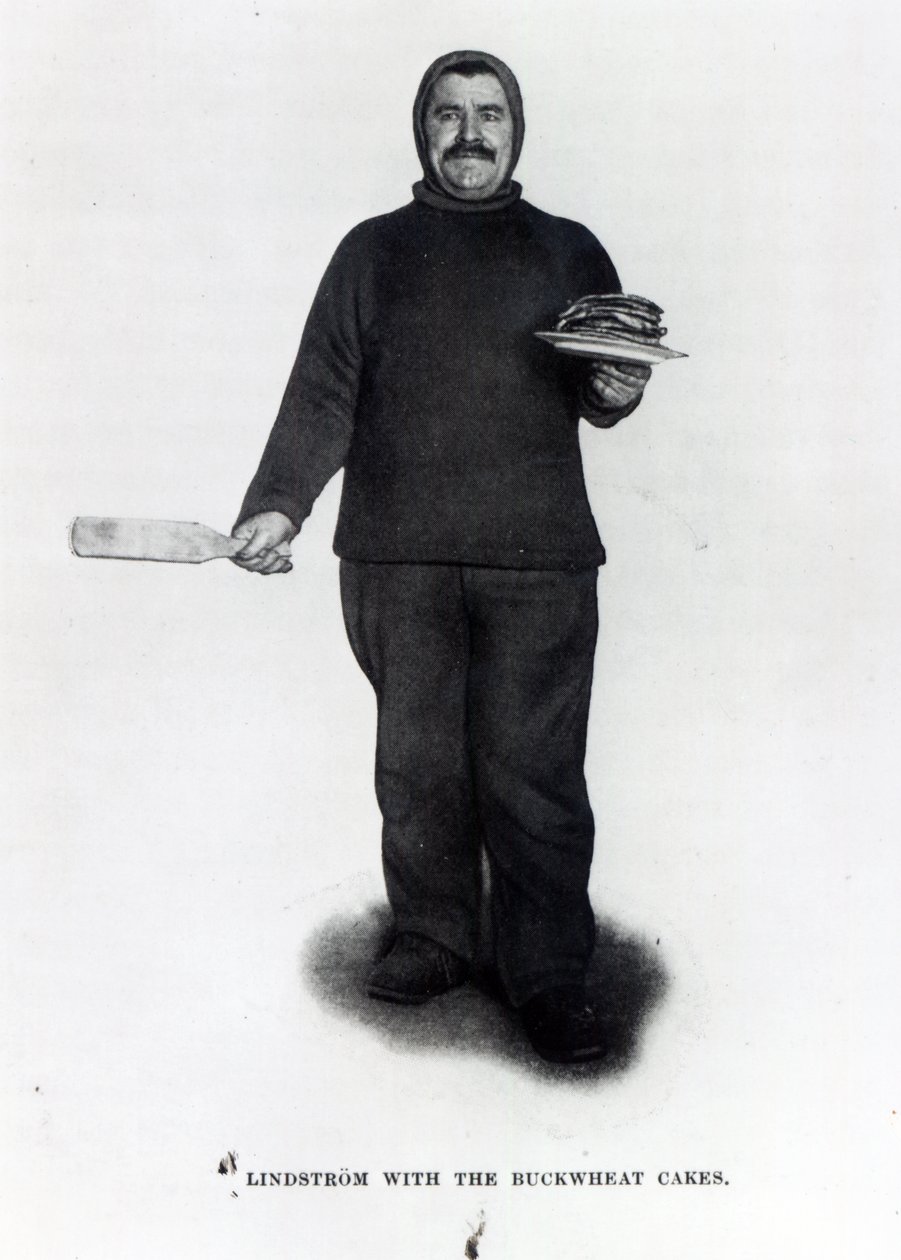 Lindstrøm med bokhvetekakene, fra Sydpolen av Roald E. Amundsen, ca. 1910-12 av Norwegian Photographer