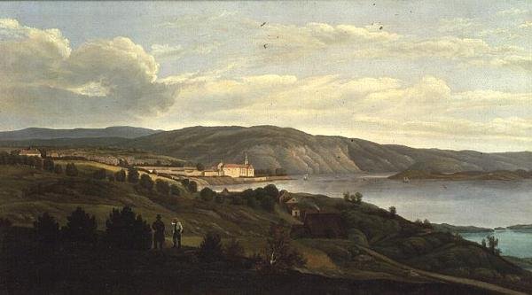 Utsikt over Christiania, ca. 1830 av Norwegian School