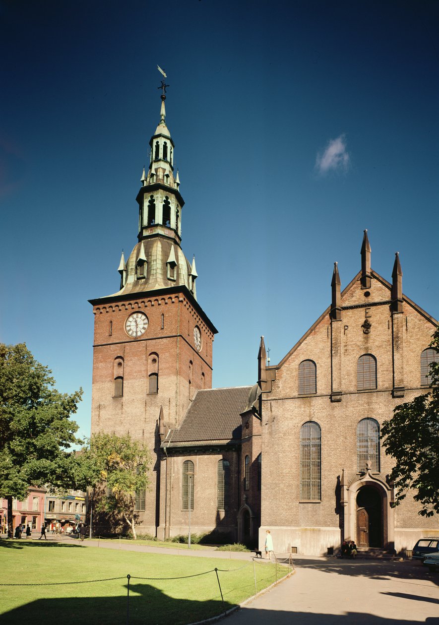 Utsikt over katedralen, bygget 1697-99 av Norwegian School