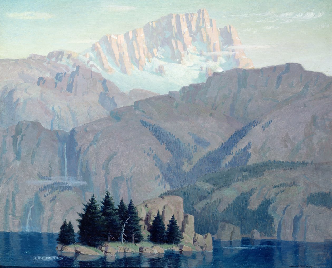 Foretelling the Sun, ca. 1920 (olje om bord) av Norwood MacGilvary