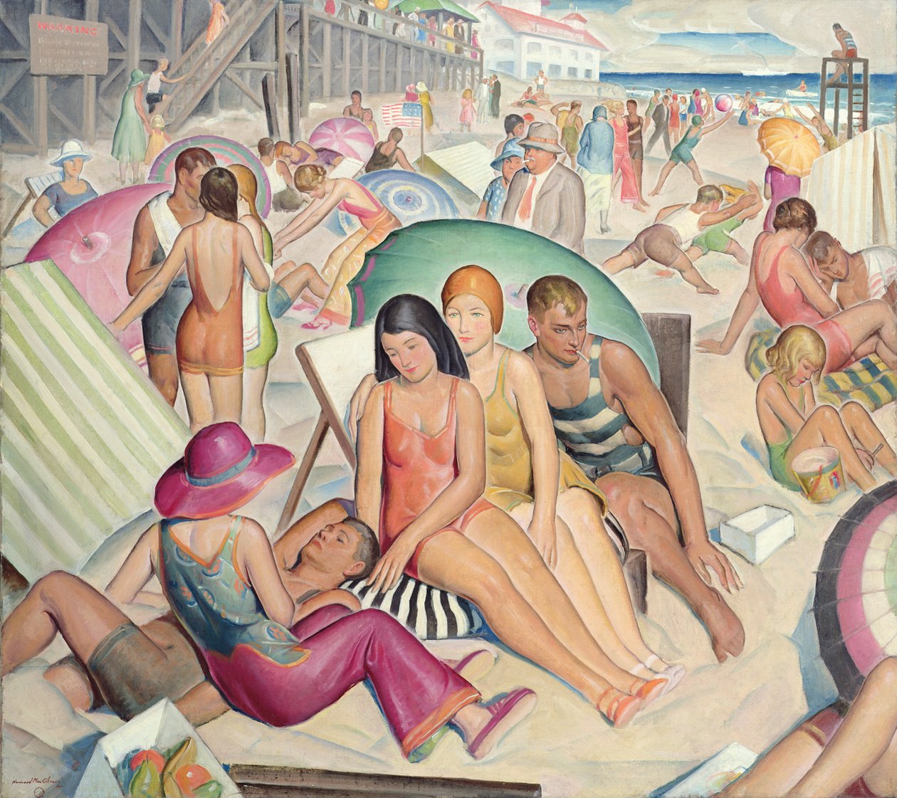 På Rehoboth Beach, Delaware av Norwood MacGilvary