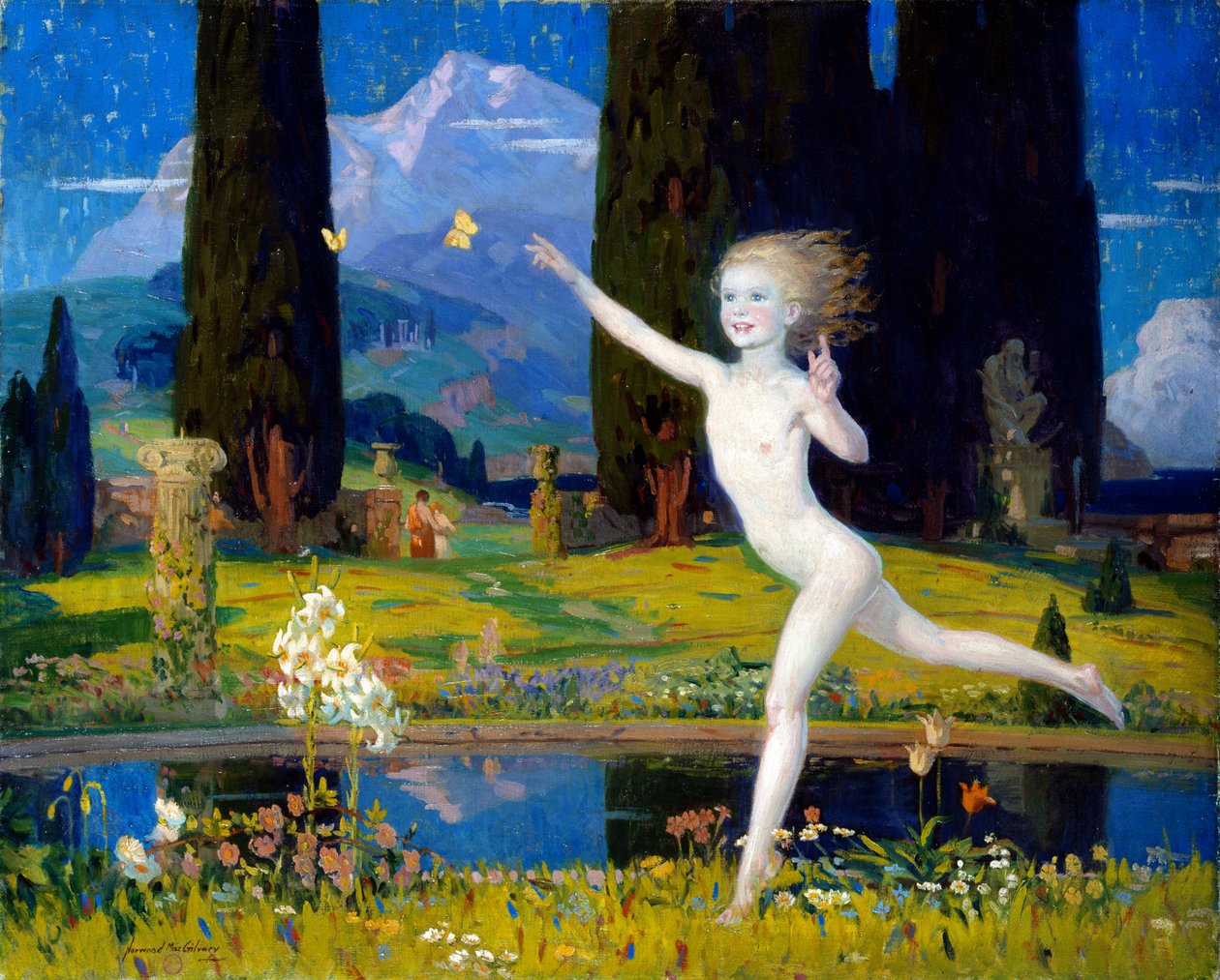 The Garden of Childhood, ca. 1922 (olje på lerret) av Norwood MacGilvary